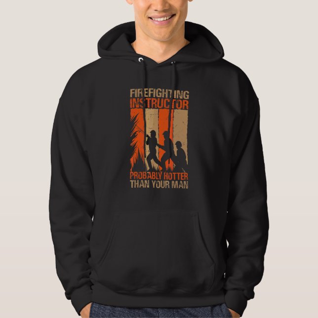 Sudadera Instructor de Lucha contra Incendios Probablemente (Anverso)