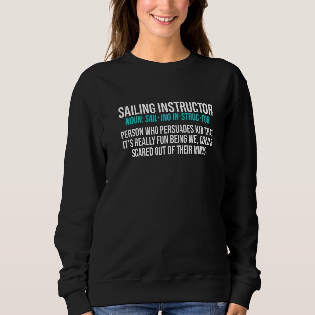 Sudadera Instructor de Vela Licencia de Vela Barco S (Anverso)