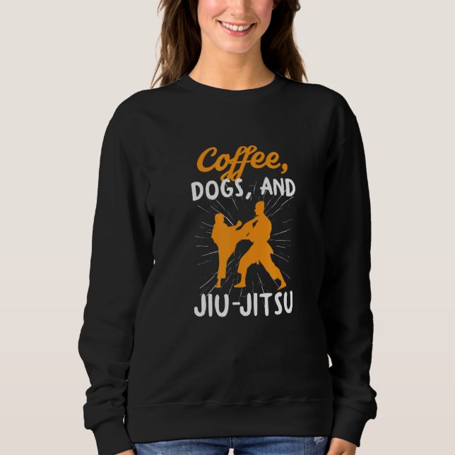 Sudadera Instructores de apósitos de Coffee Dogs Jiu Jitsu (Anverso)