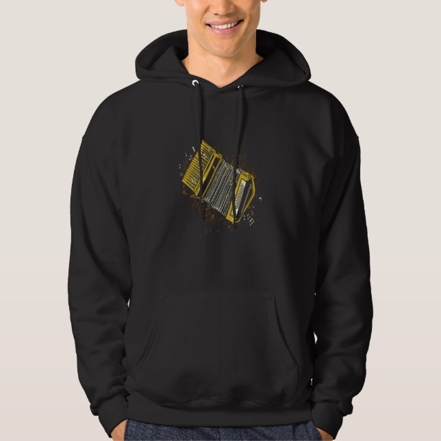 Sudadera Instrumento de música de estilo armonica (Anverso)