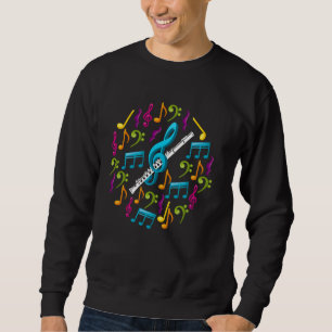 Sudadera Instrumento musical clásico - Flutista - Flauta Pl