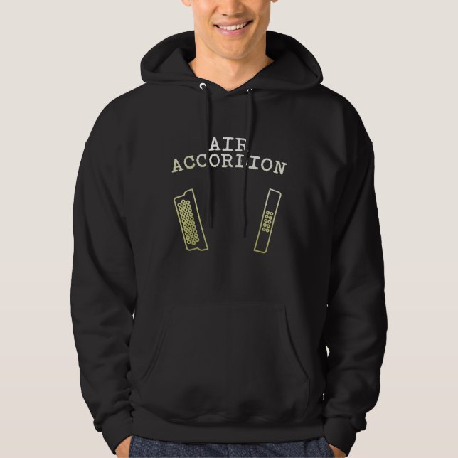 Sudadera Instrumento musical de acordeón aéreo de acuerdo (Anverso)