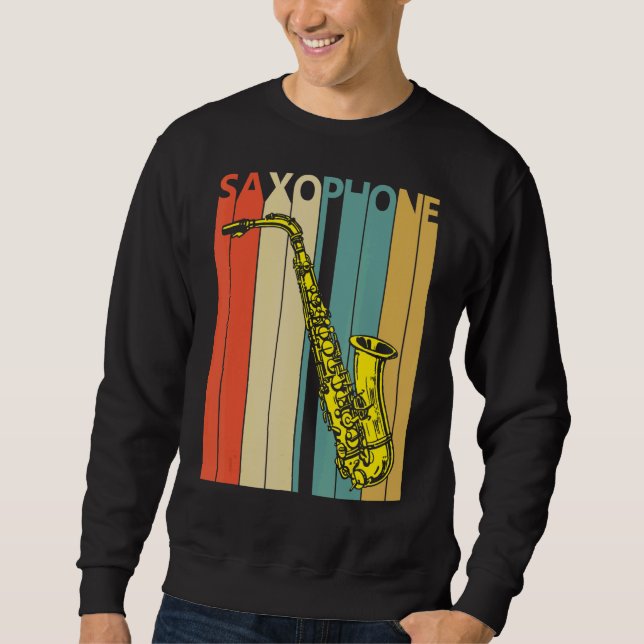 Sudadera Instrumento musical saxofónico (Anverso)
