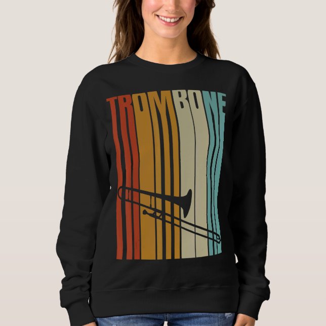 Sudadera Instrumentos de latón Guay de trombón retro (Anverso)