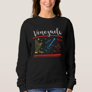 Sudadera Instrumentos musicales venezolanos de Arpa Cuatro 