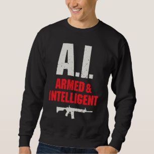 Sudadera Inteligencia Artificial Inteligencia IA Armada e I