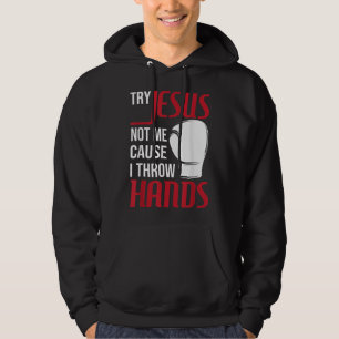 Sudadera Intentar por Jesús, no por mí, porque me doy la ma