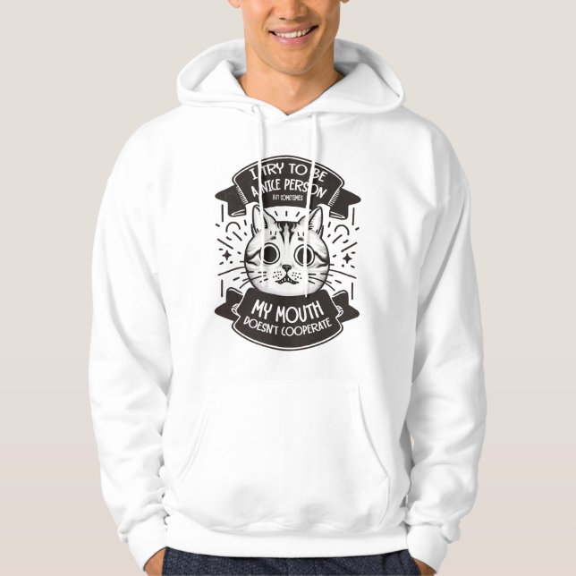 Sudadera Intento Ser Una Persona Agradable (Anverso)