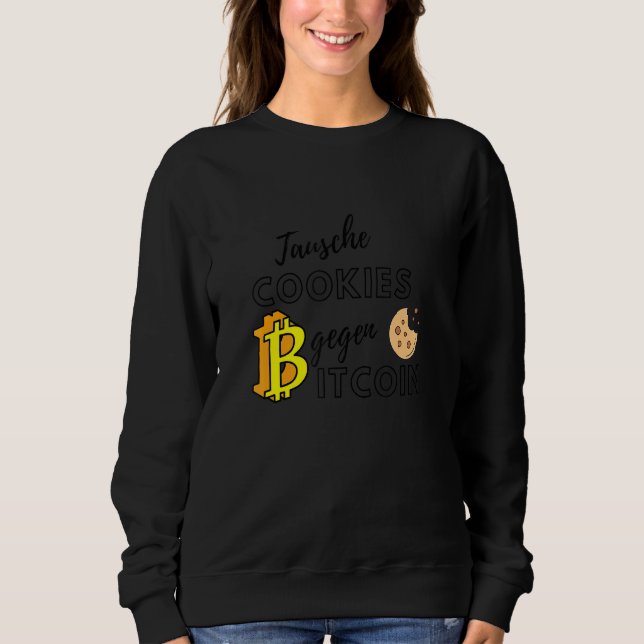 Sudadera Intercambiar cookies Por Diseño De Criptos De Bitc (Anverso)