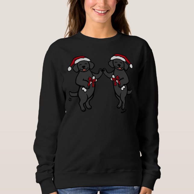 Sudadera Intercambio de amigos de Labrador Negro (Anverso)