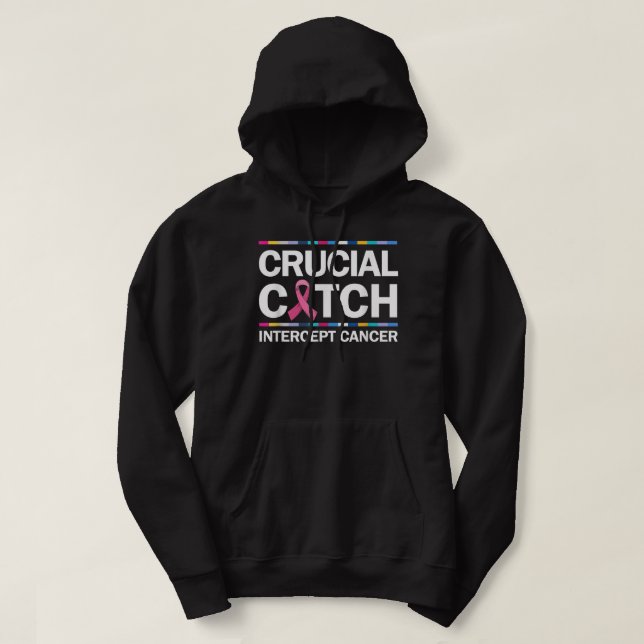 Sudadera Interceptación crucial para el cáncer de mama (Diseño del anverso)