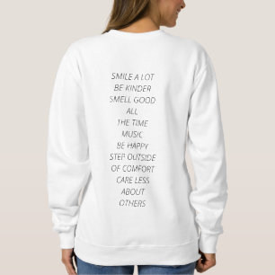 Sudadera Interesante camiseta blanca con motivaciones