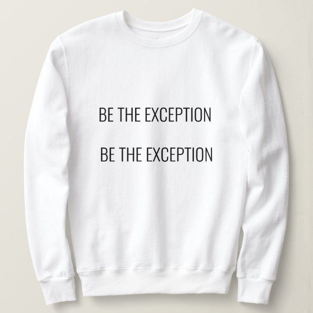 Sudadera Interesante camiseta blanca con motivaciones (Anverso del diseño)