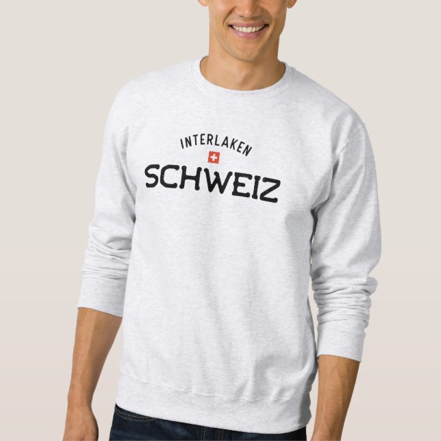 Sudadera Interlaken Schweiz (Suiza) con problemas (Anverso)