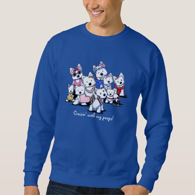 Sudadera International Westies de KiniArt (Anverso)