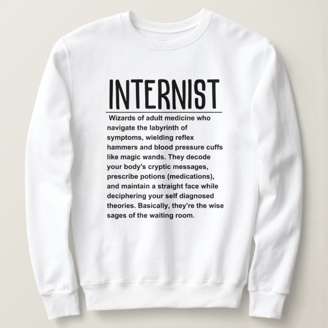 Sudadera Internista (Anverso del diseño)