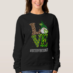 Sudadera Intervencionista Love St Patricks Day Gnome Leopar