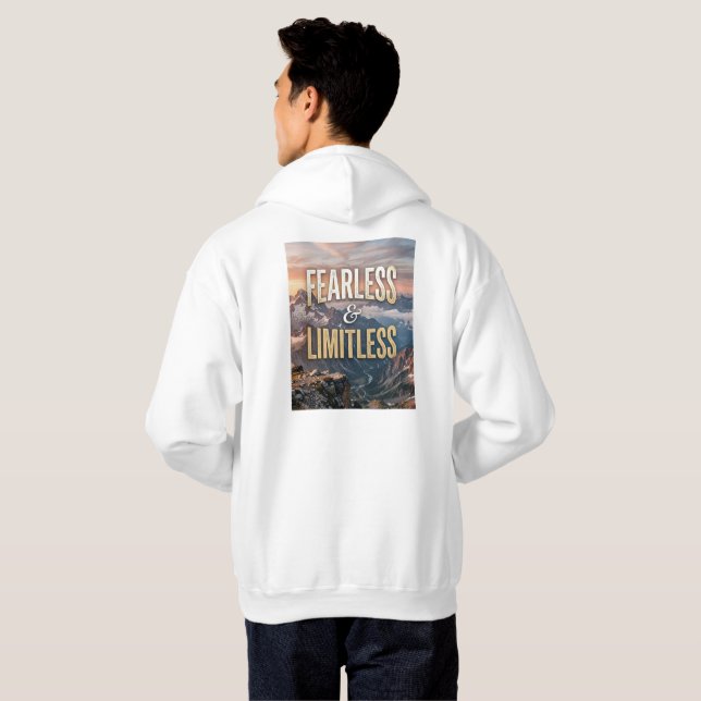 Sudadera Intrépido e ilimitado (Reverso completo)