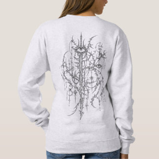 Sudadera Intrincado sigilismo cibernético arte de línea ojo