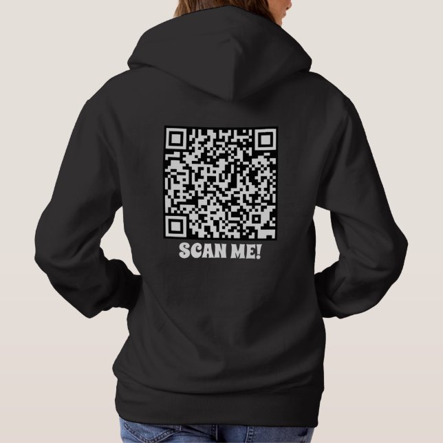 Sudadera Introduzca la dirección URL de este código QR (Reverso)