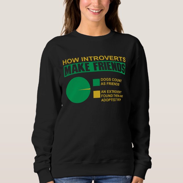 Sudadera Introvert Facts Anti Social Introvert For Men Wome (Anverso)