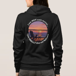 Sudadera Introverted Cruise Spouse Balcony Premium Hoodie