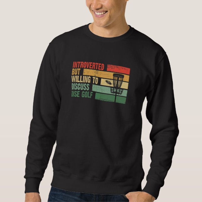 Sudadera Introvertido de moda pero dispuesto a discutir DIS (Anverso)