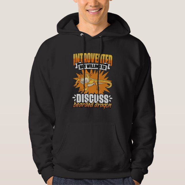 Sudadera Introvertido pero dispuesto a discutir   Drago Bar (Anverso)