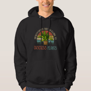 Sudadera Introvertido pero dispuesto a discutir plantas