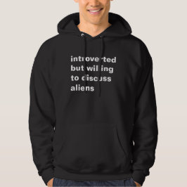 Sudadera introvertido pero dispuesto a los extranjeros