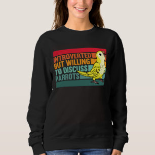 Sudadera Introvertido Pero Loros Amarillo Lutino Monje Peri