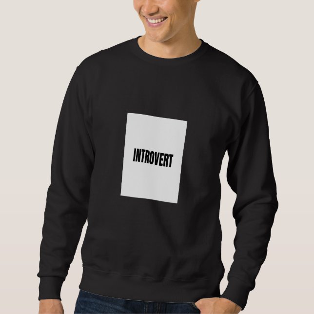Sudadera Introvertido Simple  Antisocial Franco Gente (Anverso)