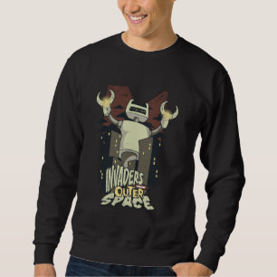 Sudadera Invasor de la Galaxia Robot Alienígenas Retro de C