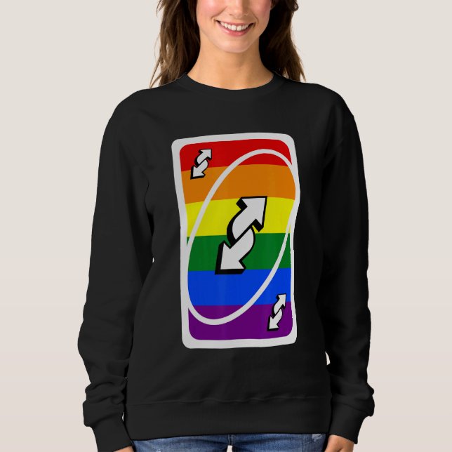Sudadera Invertir La Bandera Del Orgullo Lgbt Uno Lgbt (Anverso)