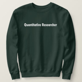 Sudadera Investigador cuantitativo