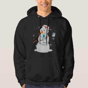 Sudadera invierno familiar santa snowman enfermera árbol de