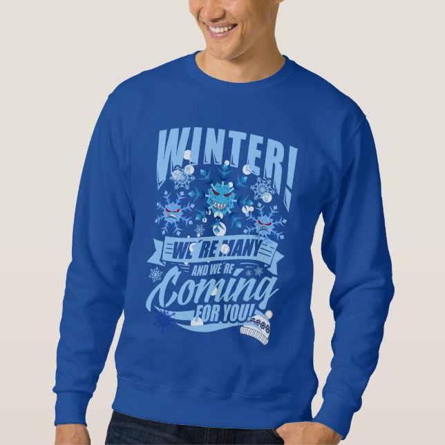 Sudadera Invierno - Malvados copos de nieve (Anverso)