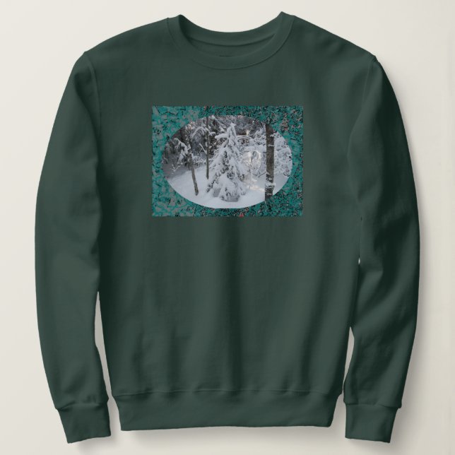 Sudadera Invierno nevado en camiseta dulce MN (Anverso del diseño)