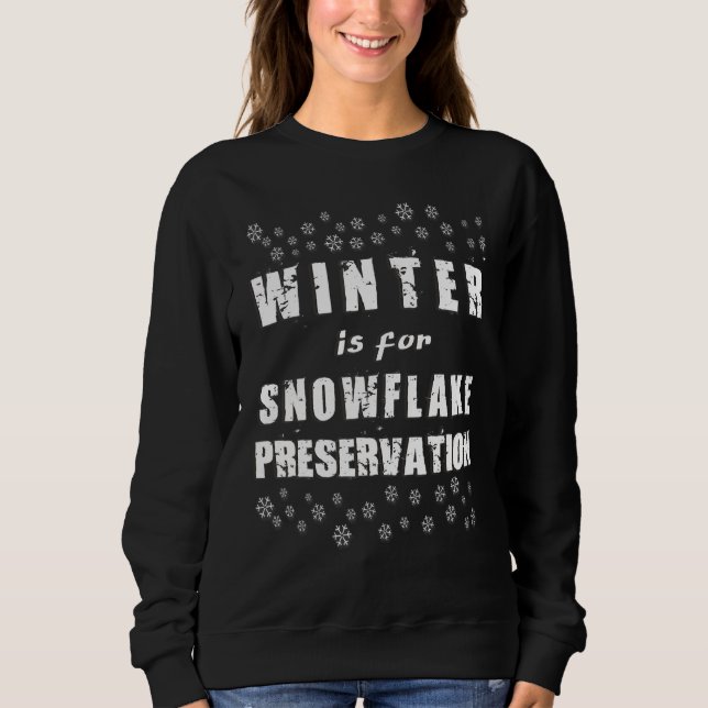 Sudadera Invierno Para La Preservación De Snowflake Hobby D (Anverso)