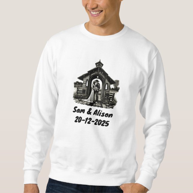 Sudadera Invitación de boda (Anverso)