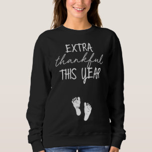 Sudadera Invitación de embarazo agradecida - Thanksgiv feme
