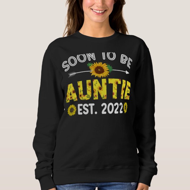 Sudadera Invitación De Embarazo De La Tía (Anverso)
