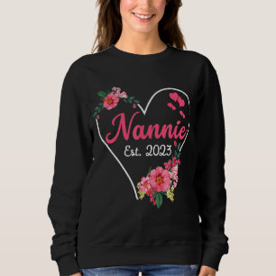 Sudadera Invitación De Embarazo De Nannie A Grandma 2023
