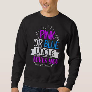 Sudadera Invitación De Embarazo El Tío Rosa O Azul Te Ama