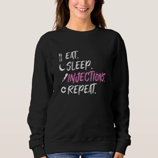 Sudadera Inyección de la enfermera repetida (Anverso)