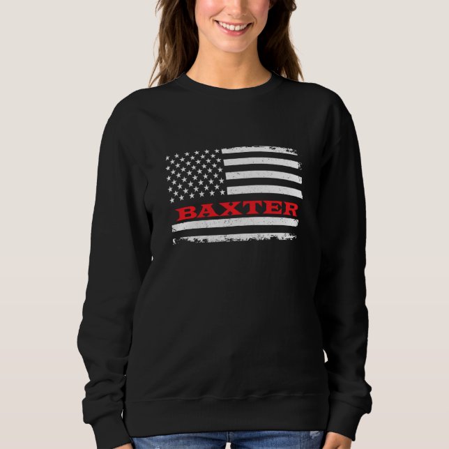 Sudadera Iowa Bandera Americana Baxter Usa Patriotic Souven (Anverso)