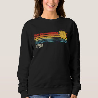 Sudadera Iowa USA Retro Sunset Distresal Style 1