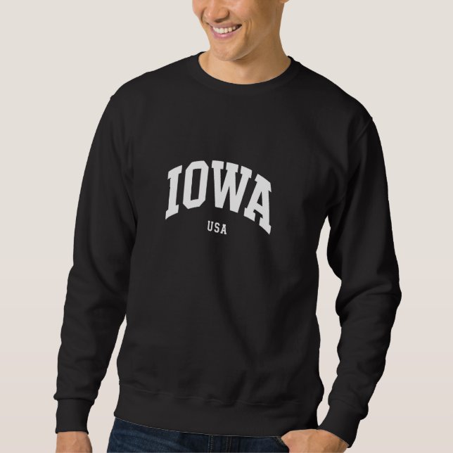 Sudadera Iowa USA - Ventilador de recuerdos de vacaciones e (Anverso)