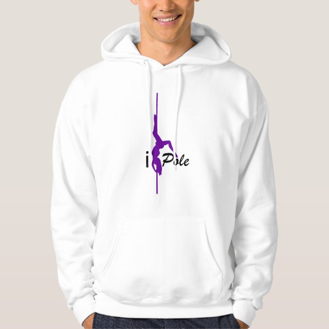 Sudadera iPole púrpura/negro (Anverso)