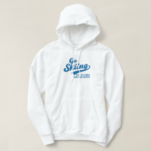 Sudadera Ir a Esquiar – Diseño de Tipografía Mínima de Depo